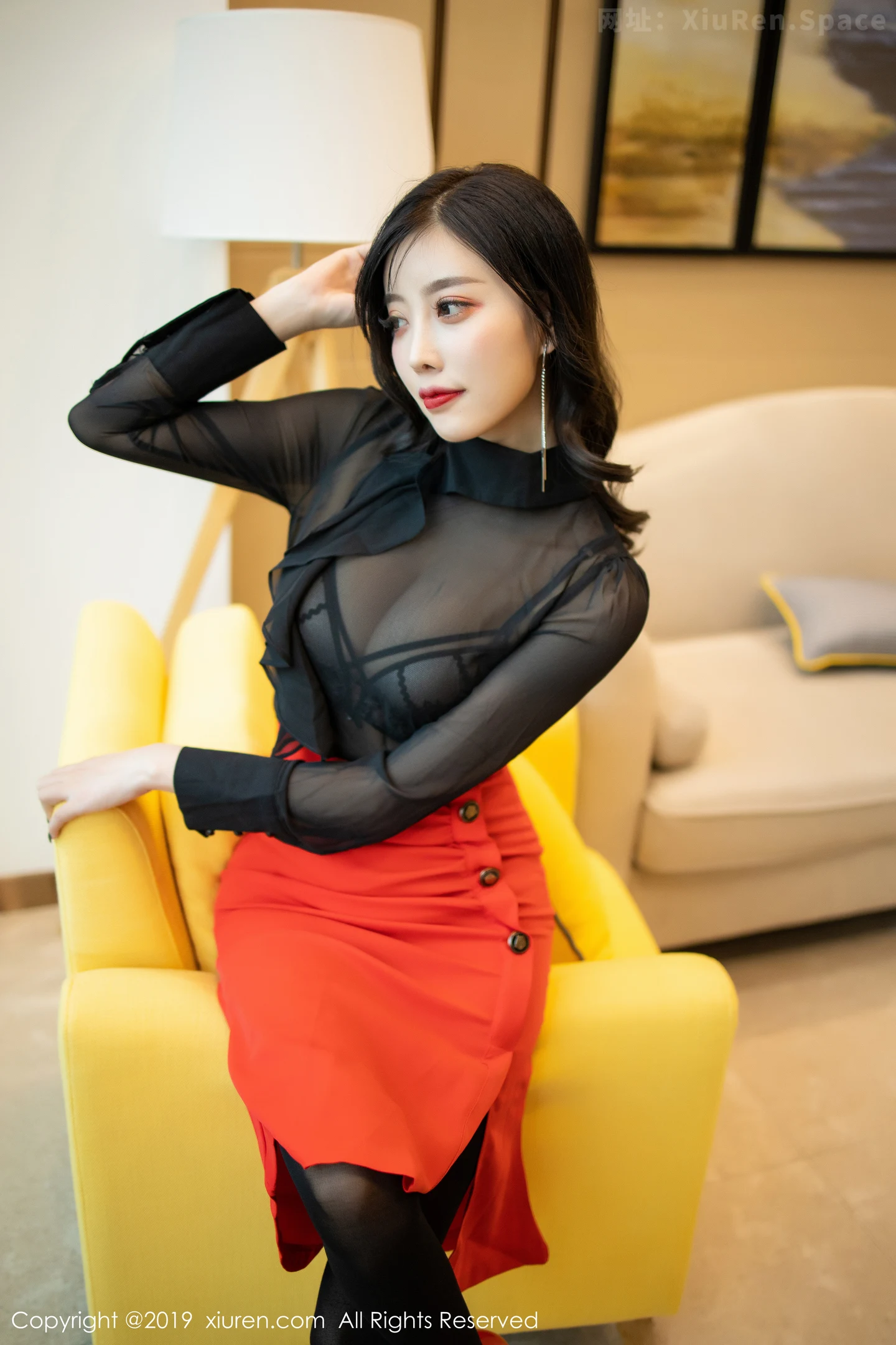 图片[4]-[XiuRen秀人网]VOL.1778 女神杨晨晨sugar私房透视情趣内衣配吊带黑丝惹火诱惑写真83P-秀人网官方网站